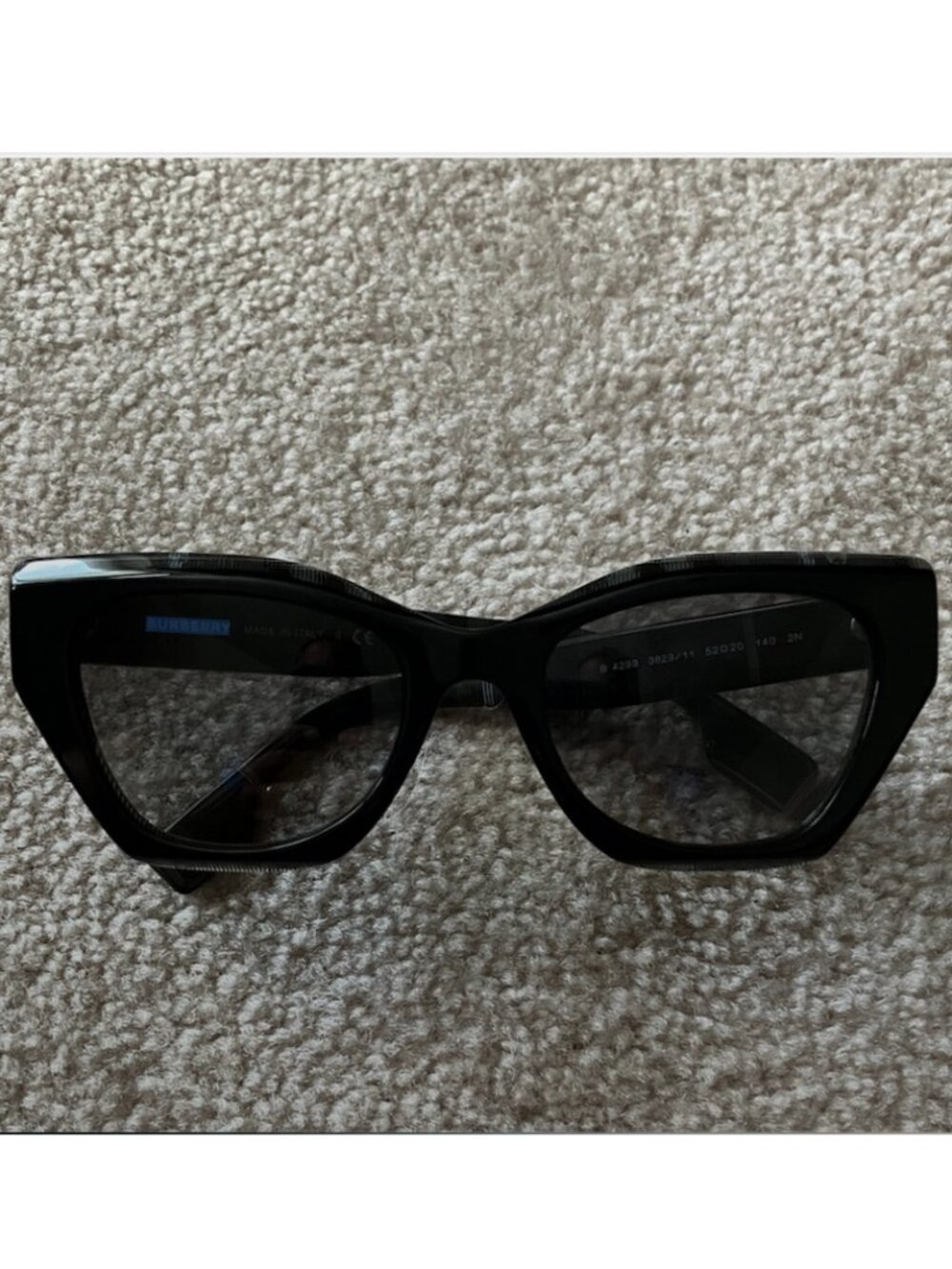 Burberry Black Geometric Sunglasses